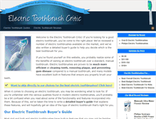 Tablet Screenshot of electrictoothbrushcritic.com